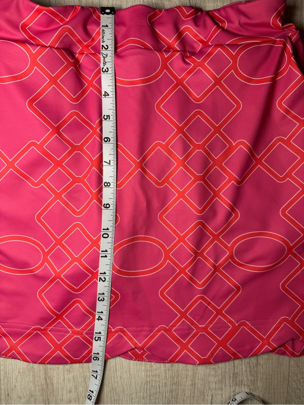Vibrant Pink Geometric Women's Skort - Picture 6 of 6